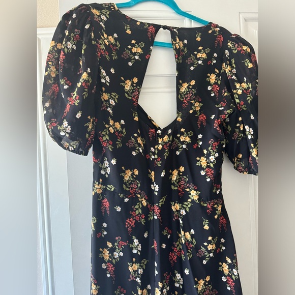 Reformation Wildflower Open Back Side Slit Dress - Picture 8 of 9